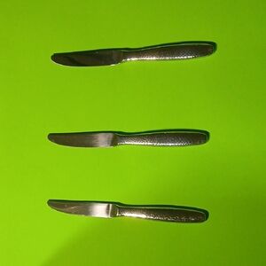 Set of Three Reed And Barton 18/20 Handle Knives Stainless Steel